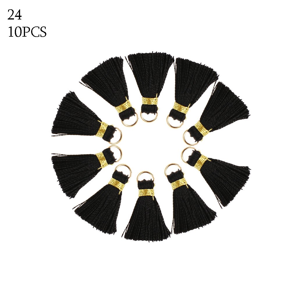 10 st 2cm mini polyester siden tofsar smycken hantverk diy örhänge gör hängande leveranser plagg sy heminredning: 24