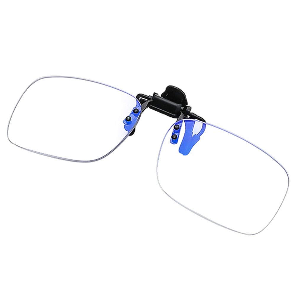 Ultralichte Clip Verziend Bril Randloos met Clip Leesbril Optische Lenzen Flip Up Down Vergrootglazen Voor Lezen: Zilver