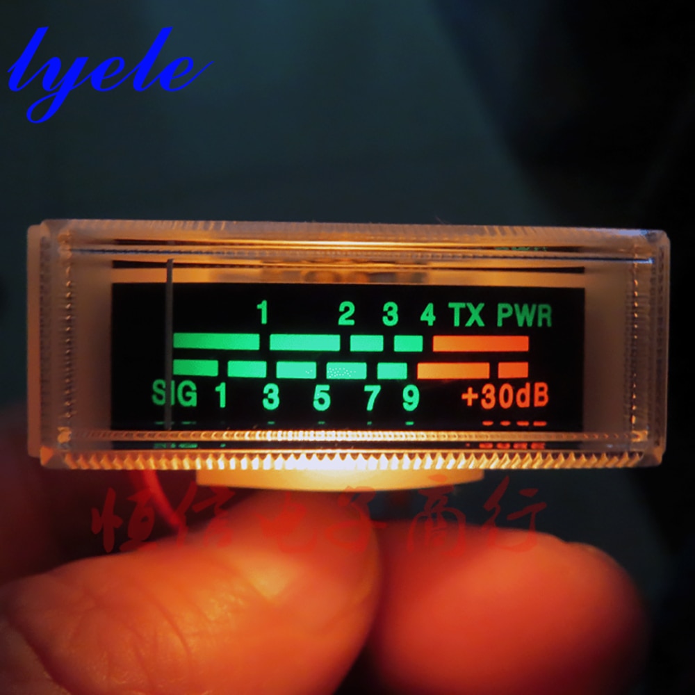 VU Meter Ebene Signal Anzeige Kopf 650 Ohm Mit Hintergrundbeleuchtung 6-12V TX PWR DB Meter Elektronische Instrument anzeige