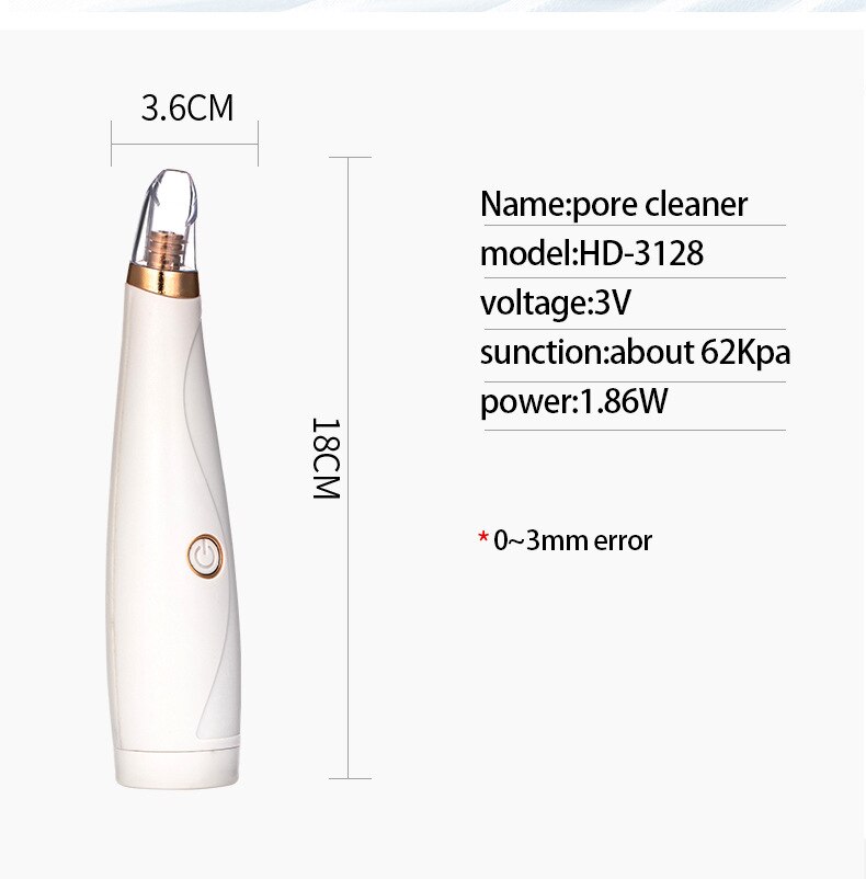 Blackhead Remover Face Deep Pore Cleaner Acne Pimple Removal Vacuum Suction Facial SPA Diamond Beauty Care Tool Skin Care