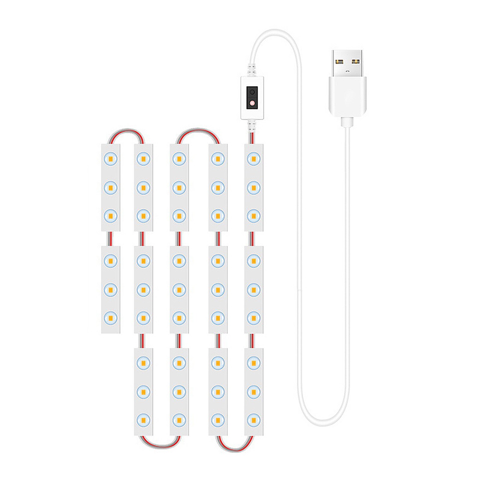 Bande lumineuse LED pour miroir de maquillage, capteur de main, guirlande lumineuse pour coiffeuse, lampe murale, cosmétique: 14pcs LED 