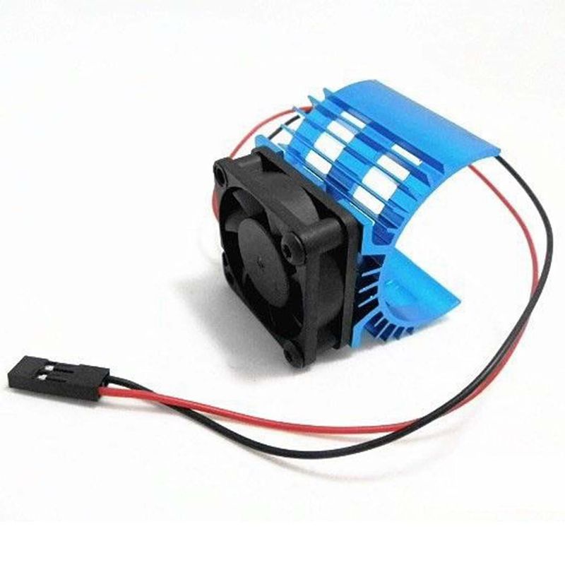 Meta dissipatore di Calore con 5V Ventola di Raffreddamento per 1/10 RC Auto 540 550 3650 Dimensioni Del Motore