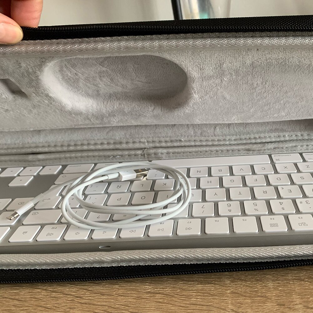Tragbare Handtasche Tasche Hartschalen-transportkoffer Tragetasche für Logitech MX Schlüssel Drahtlose Tastatur Hardshell EVA