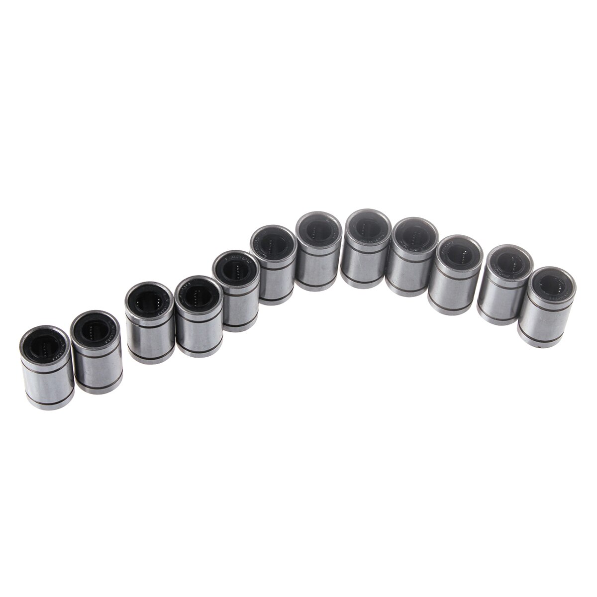 12PCS/LOT LM8UU LM10UU LM12UU LM16UU Linear Bushing 8mm 10mm 12mm CNC Linear Bearings for Rods Liner Rail Linear Shaft CNC Parts
