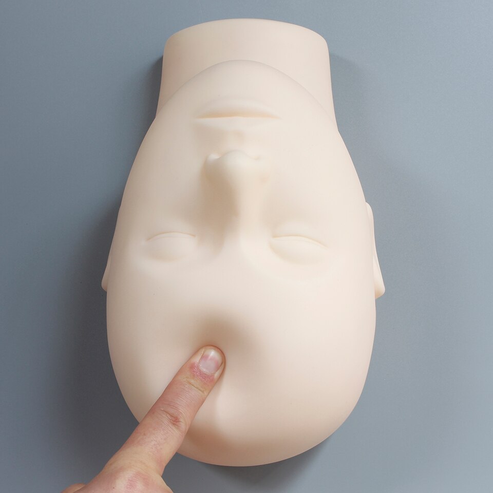 Pro Training Mannequin Platte Kop Praktijk Make Up Wimpers Wimper Extensions, Opleiding Hoofd Oefenpop Kosmetiek Pop Hoofd