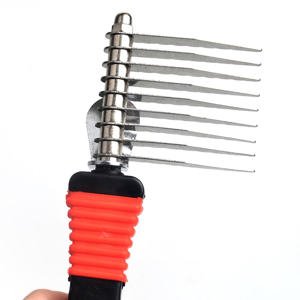 Pet Dematting Tool Open Knoop Kam Mat Kam Rake Grooming Tool Voor Lange Gematteerd Haar Hond Kat Kam Huisdier levert