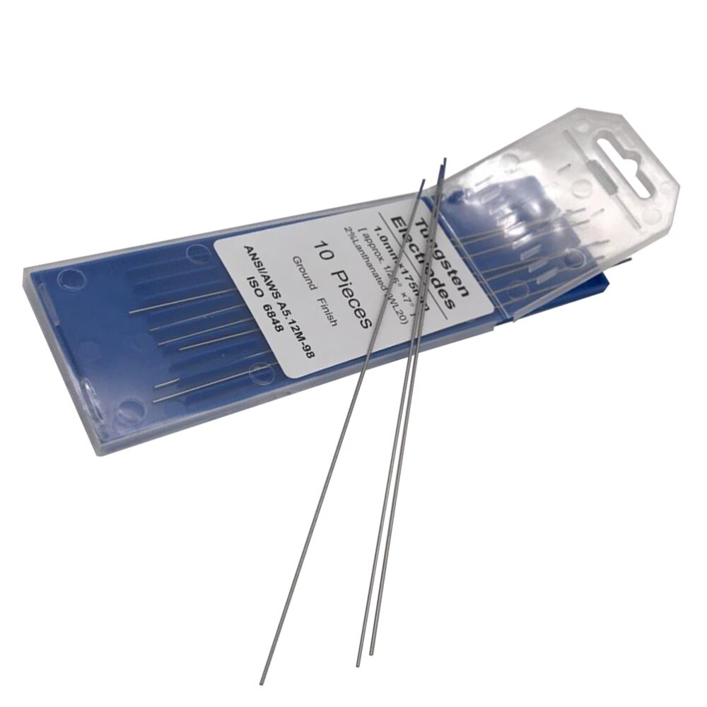 10pcs Portable Practical Tungsten Electrodes Welding Electrodes Welding Rods for Aluminum alloy Stainless Steel: Silver 8