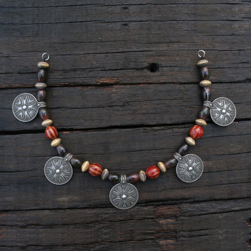 1pcs Slavic Jewelry Makeing For Charms Women Pendant, Ethnic Style Viking Brooch Buckle Lunula Jewelry For Cool Men