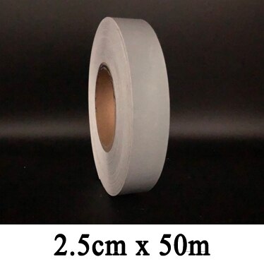 Self-adhesive High Visibility Safety Reflective tape DIY Reflective Tape For Clothing: 2.5cmx50m