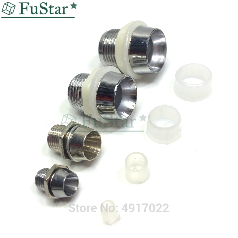 10 p 3mm 5mm 8mm 10mm Chroom Metalen LED Houder Bezel Clip Mount Panel Display Houders voor 3mm LEDs Light-emitting Diodes Lampenkap