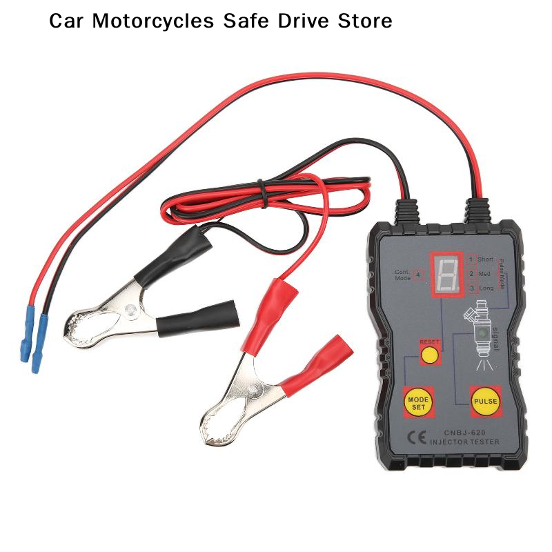 【M】Fuel System Scan Tool Automotive Cleaning Tool Kit Injector Flush Cleaner Car Fuel Injector Tester Portable 4 Pluse Mode