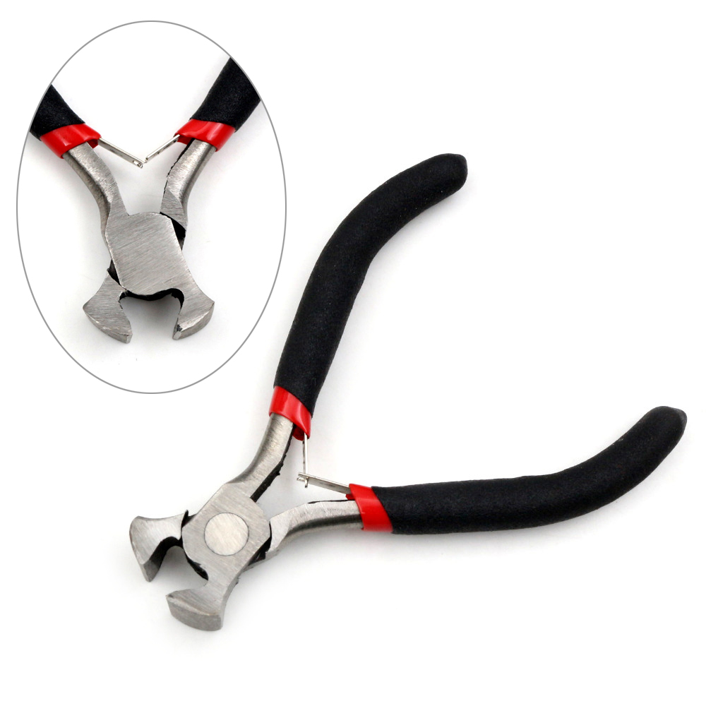 1 pieza, herramientas de mano multifuncionales, alicates de joyería, equipo redondo, extremo de punta, alicates de corte para accesorios hechos a mano