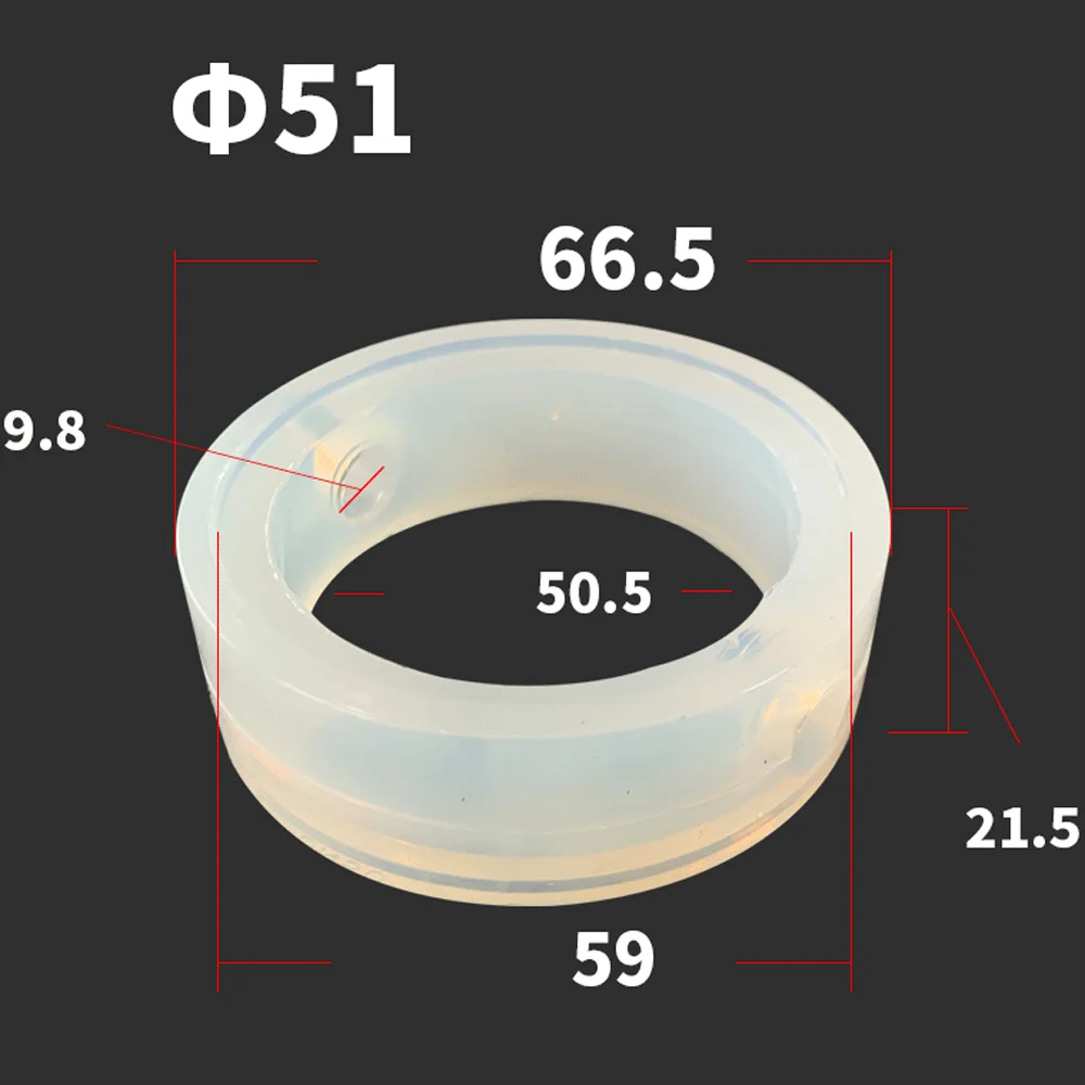 Homebrew Sanitary Food Grade VMQ Silicone Sealing Ring Gasket Seal Replacement For 1.5" -8"Tri Clamp Butterfly Valve: light green