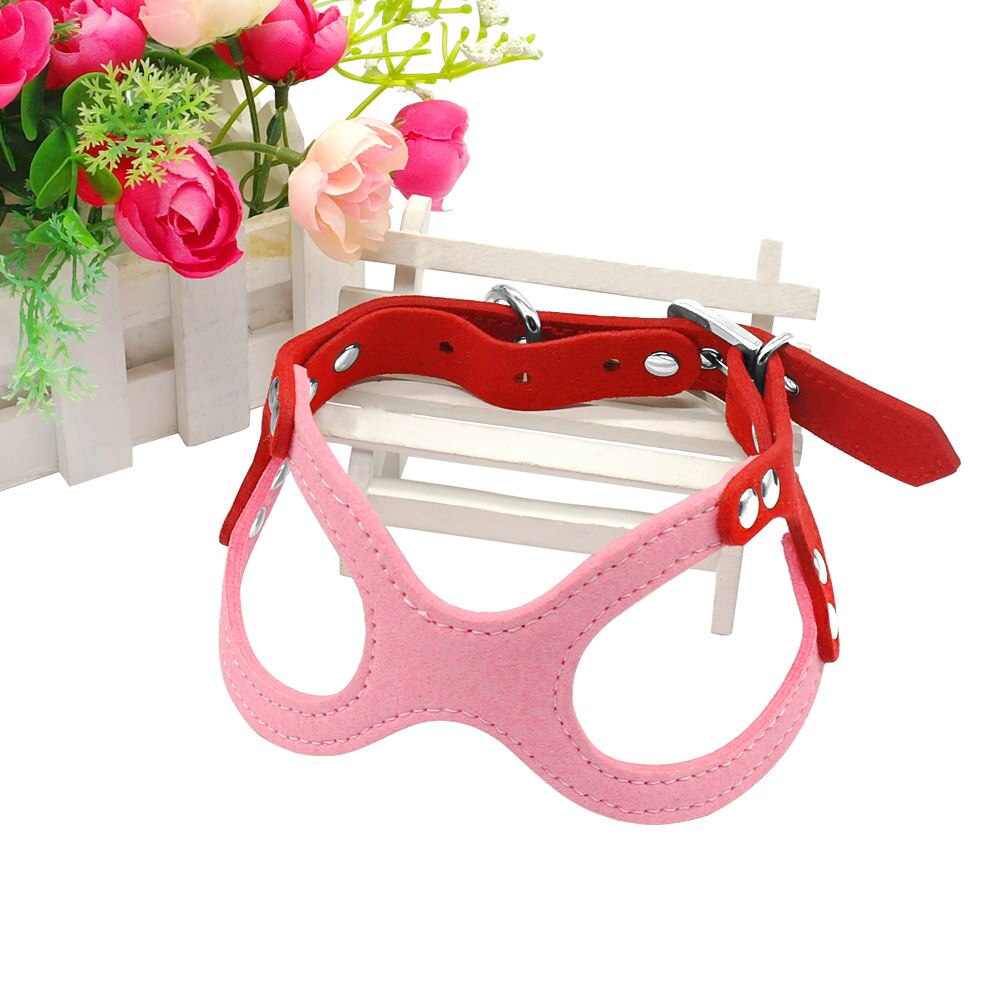 Pet Dog Harness for Puppy Adjustable Pet Harness Vest for Small Medium Dogs Cats Durable Pet Supplies for Chihuahua Yorkie Teddy: Pink-Red / L
