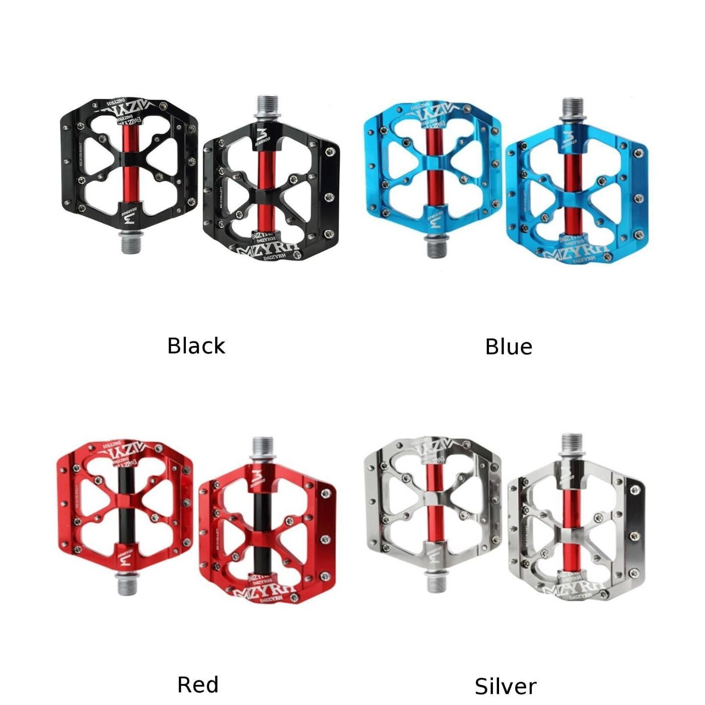 Parts Pedals Spare 1 Pair MTB Mountain Bike bicycle Flat Aluminum alloy