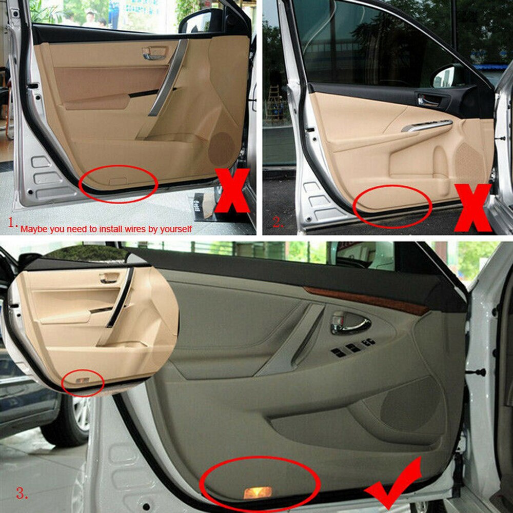 Courtesy Step 2pcs 12V LED Door Courtesy Light Dual Color Courte... – Grandado