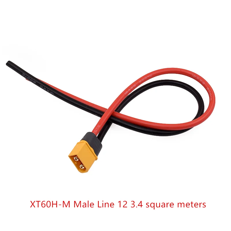 RC Batterij Oplader 18 AWG 16AWG 12AWG 10AWG XT60 XT90 EC5 Plug Mannelijke Vrouwelijke Verlengkabel Draad Connector 10 CM/20 CM/30 CM: Goud / Lijn Connector