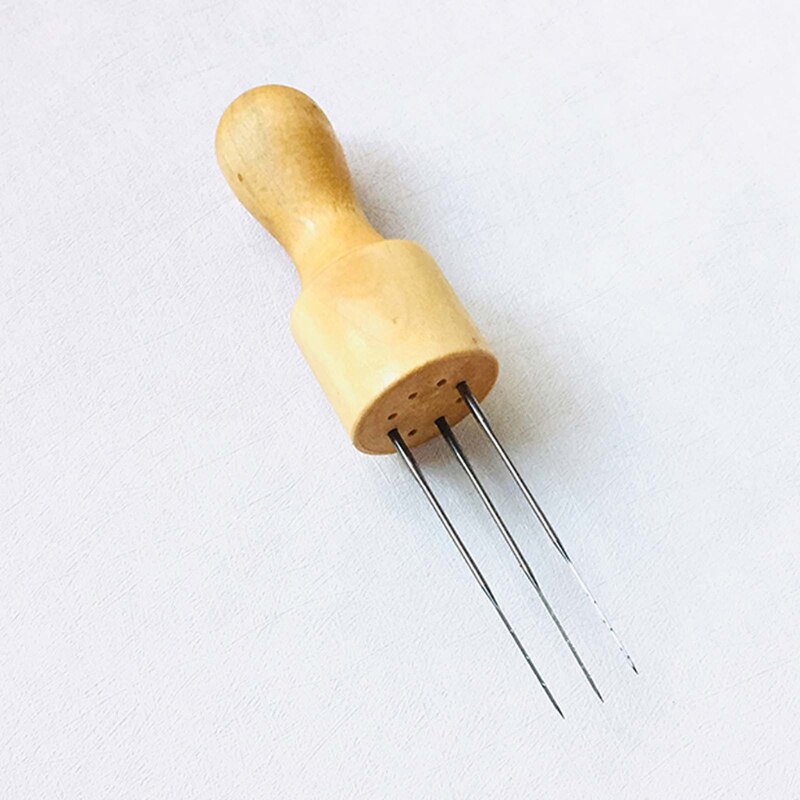 DIY Felting Needle with Eight Needles Tool Craft Wool Felt Stitch Punch Handle