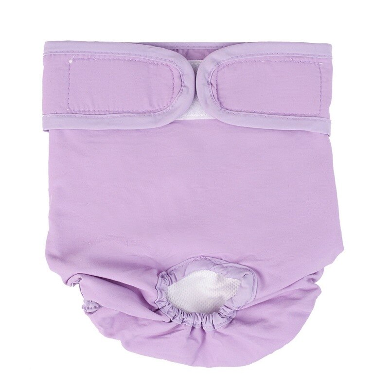 Bragas transpirables suaves para perros, pañales lavables para Fisiología, pantalones cortos para cachorros sin entrenamiento, para perros y mujeres, con suministros de calor, XS-XL: Morado / M