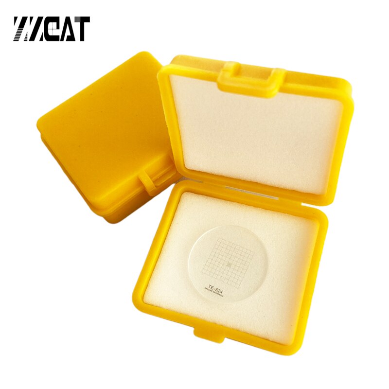 964 Microscope Eyepiece Micrometer 0.2mm 1mm Grid Optical Glass Calibration Ocular Graticula Reticle Micrometers