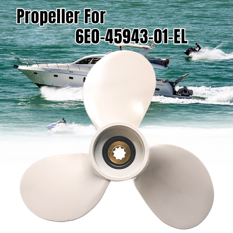 Båtmotor utombordare propellrar marines aluminiumlegering utombordare marina propeller tre blad tillbehör