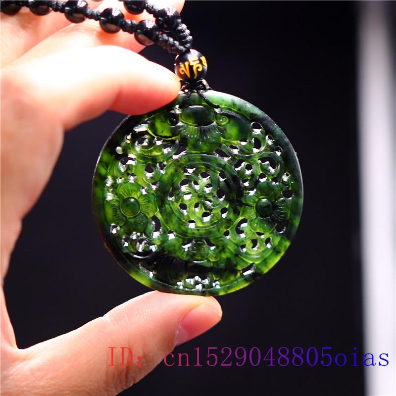 Jade Bat Hanger Mode Gesneden Charm Sieraden Chinese Ketting Natuurlijke Zwart Groen Amulet