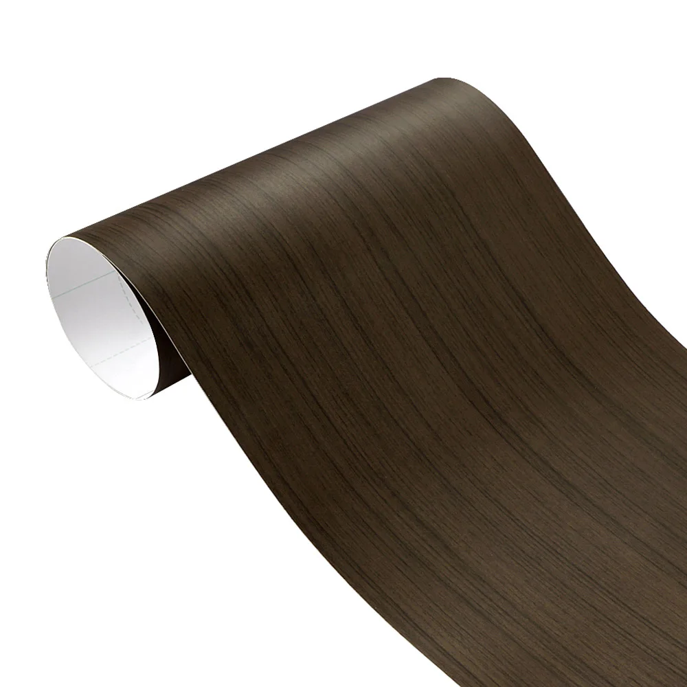 60x500cm Matte Self-adhesive Wood Grain Textured Vinyl Film Car Wrap PVC Waterproof Auto Internal Decoration Car Sticker Styling: Yellow