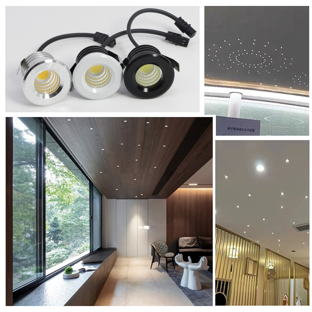 Led Spotlight Ac 110V 220V Down Light Cob Plafond Spots Lamp Led Licht Binnenplafond Downlight Voor Kamer Keuken Vitrine Kast
