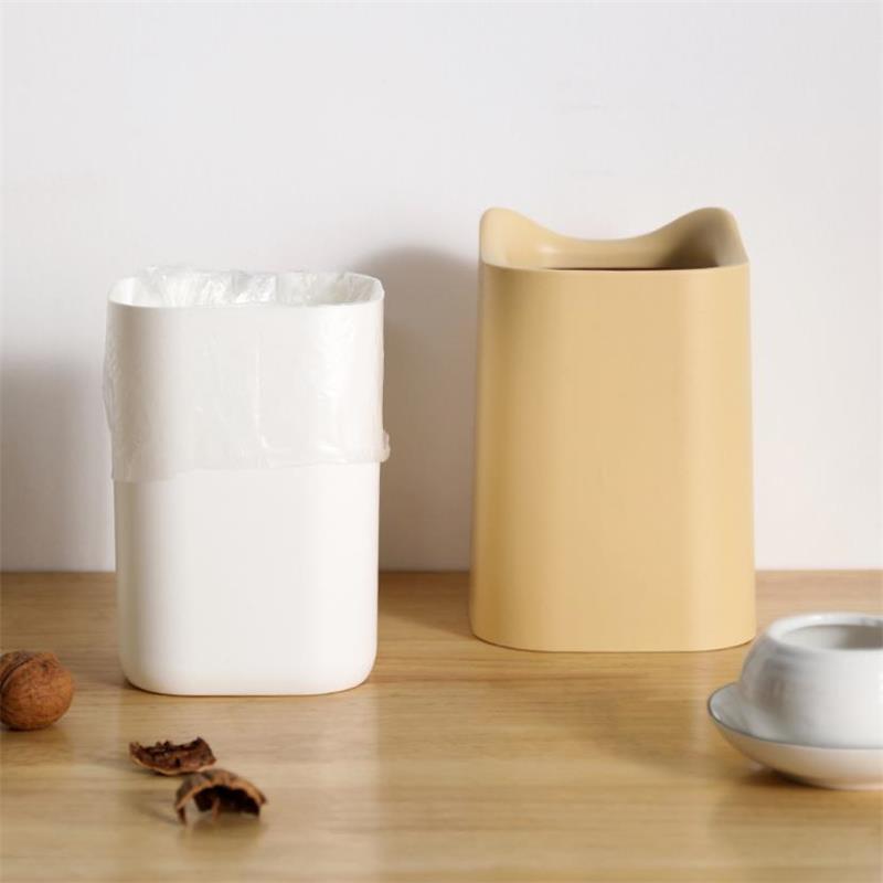 Mini-poubelle de bureau, table de maison, fournitures de bureau en plastique, poubelle de bureau, poubelle de voiture, petite poubelle