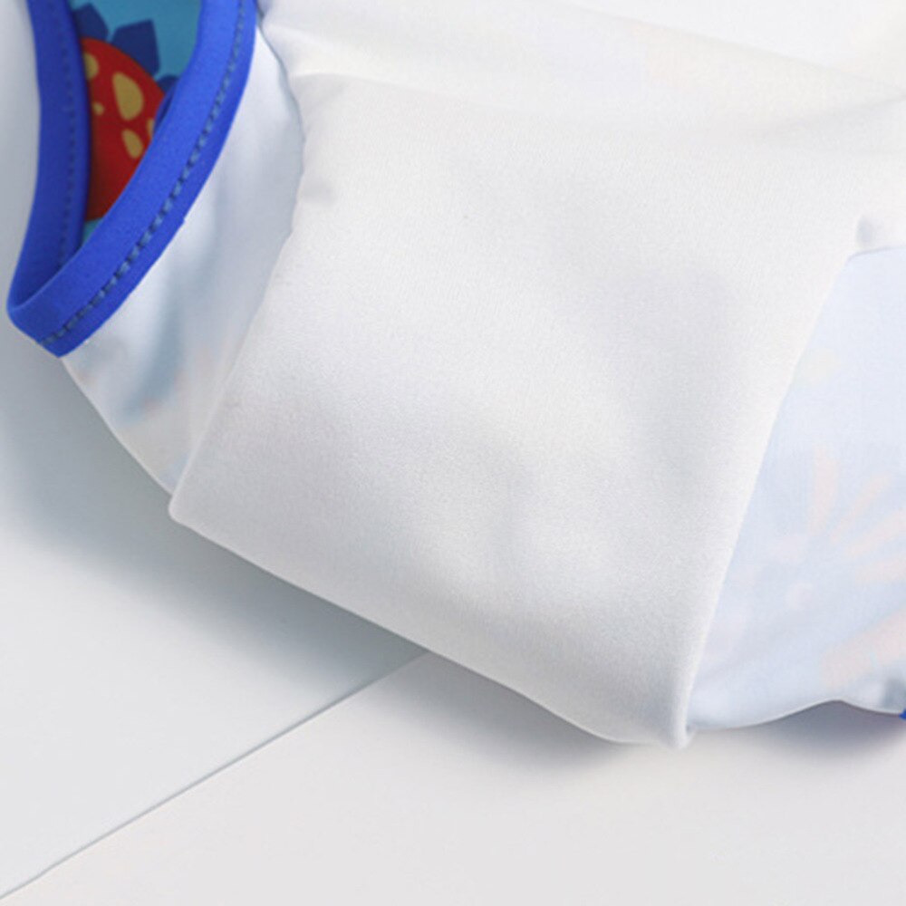 1pc Baby Swimming Trunks Baby Anti-side Leakage Kids Boys Stretch Beach Swimsuit Swim Trunks(Lake Blue Pattern)