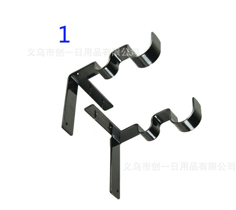 US Practical Double Center Support Curtain Rod Bracket Into Window Frame Bracket: a