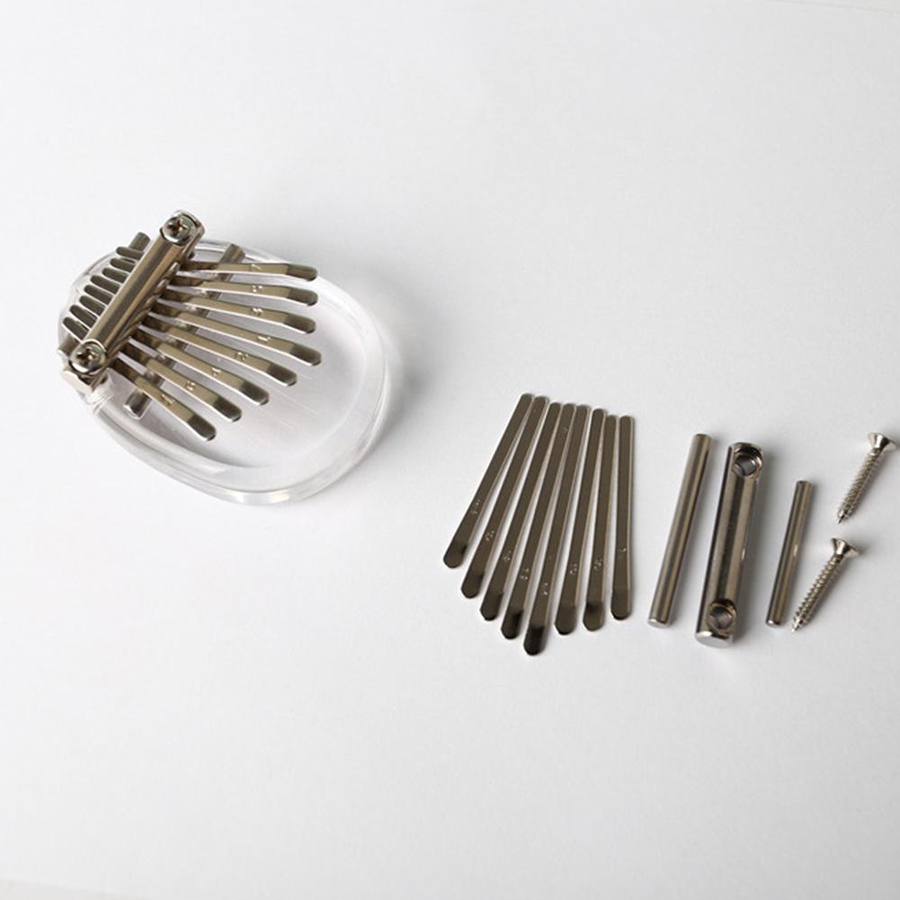 Piano de pulgar Kalimba, puente, sillín, juego de 8 llaves, piezas de repuesto DIY, accesorios de guitarra, herramienta Luthier
