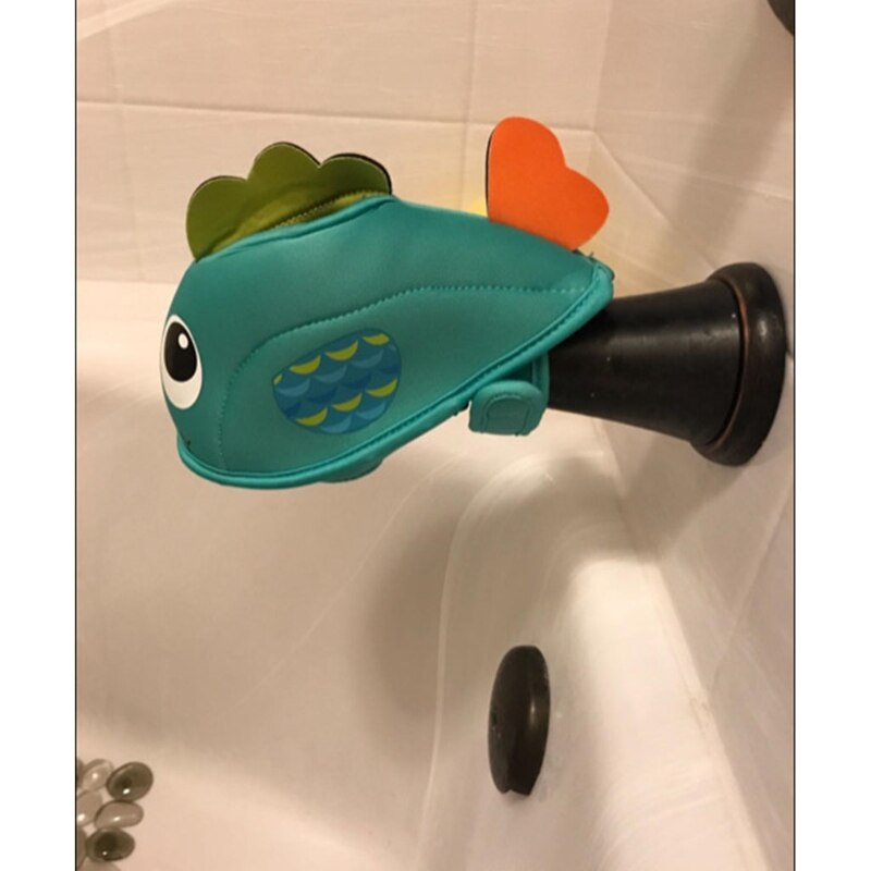 Couvercle de robinet de baignoire pratique, couvercle de bec de baignoire pour protéger les enfants pendant le bain, mignon doux en forme de poisson