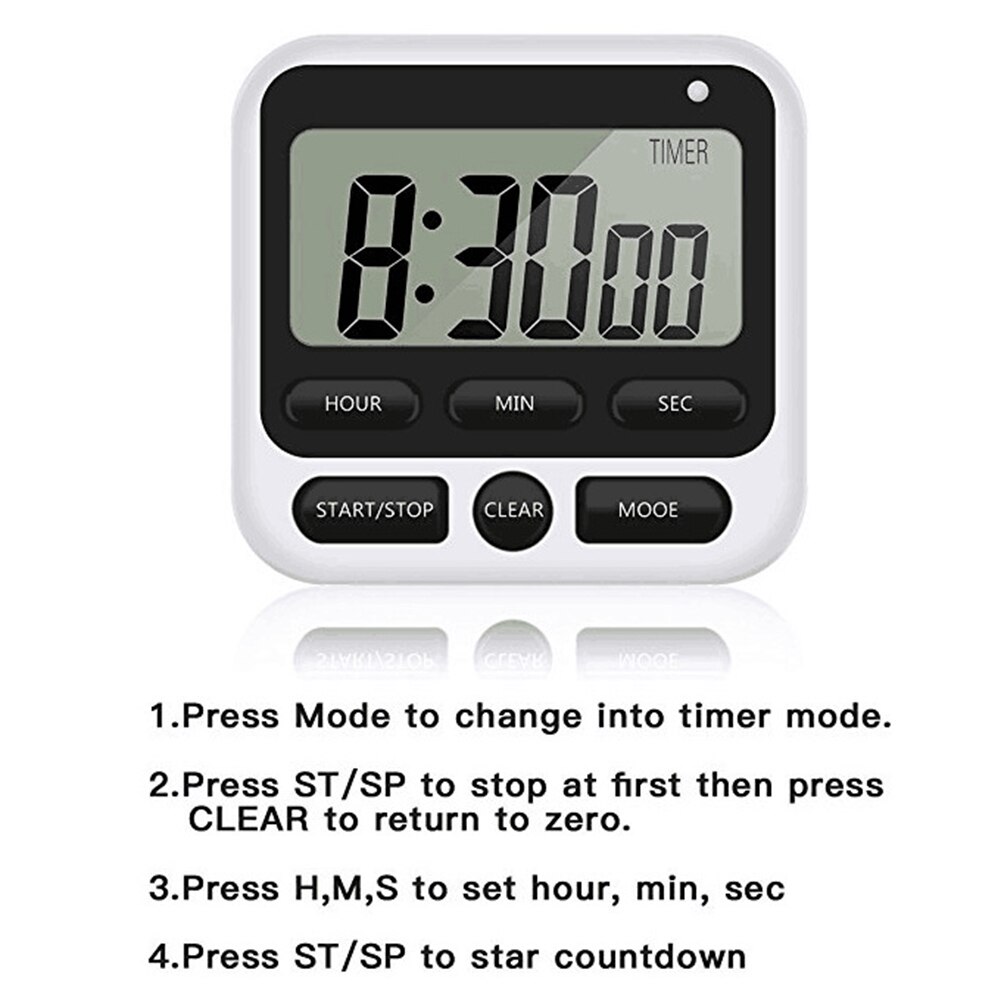 Kitchen Timers Cooking Digital Timer Countdown Alarm Clock Baking Cake Pizza Timer Kitchen Tool