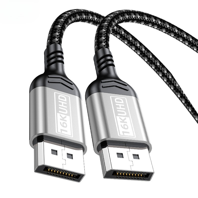 80 gbps 16k @ 60hz ultra hd -video displayport-kaapeli 2.1 hdr 3m 5m 8k @ 120hz dp 2 1 äänikaapeli 4k @ 240hz 2m 1m displayport-johto  m 3d