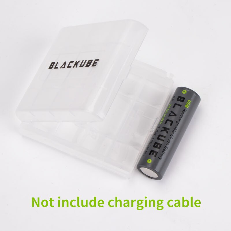 Batterie au Lithium Rechargeable d'usb de Protection de tension de Batteries de BLACKUBE AA 1700mAh 1.5 V 2550mWh: 1pcs