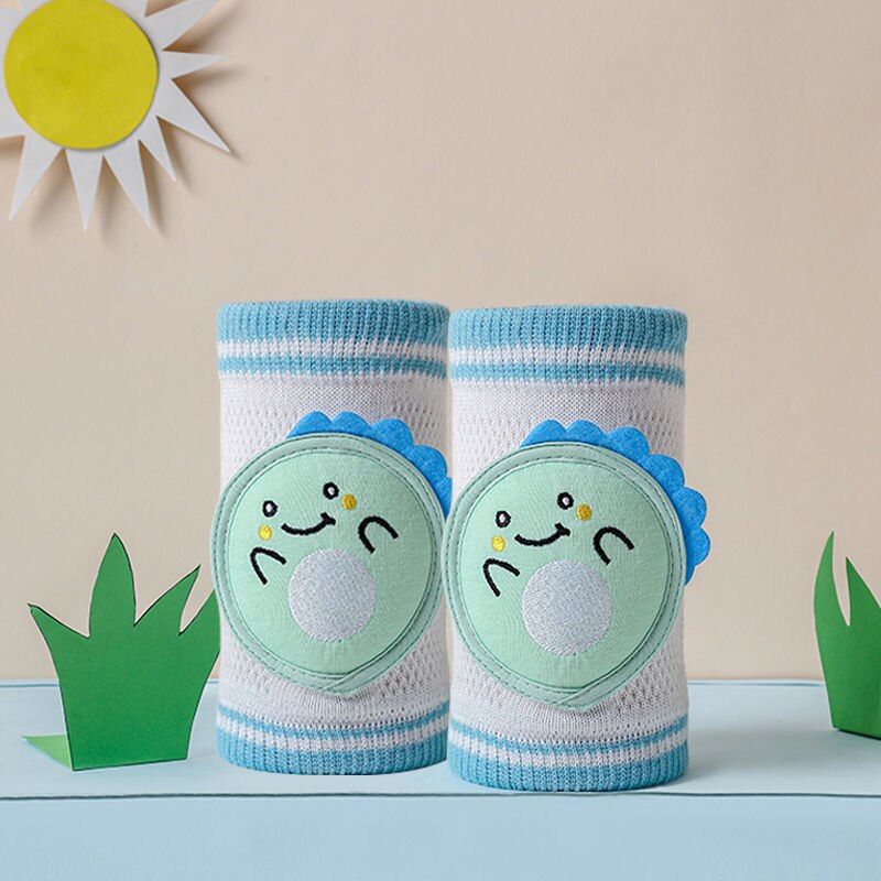 Ginocchiere per bambini cuscino per gomito strisciante di sicurezza per bambini neonati estivi protezione per bambini ginocchiere di sicurezza scaldamuscoli per bambini 0-3Y: cute dinosaur