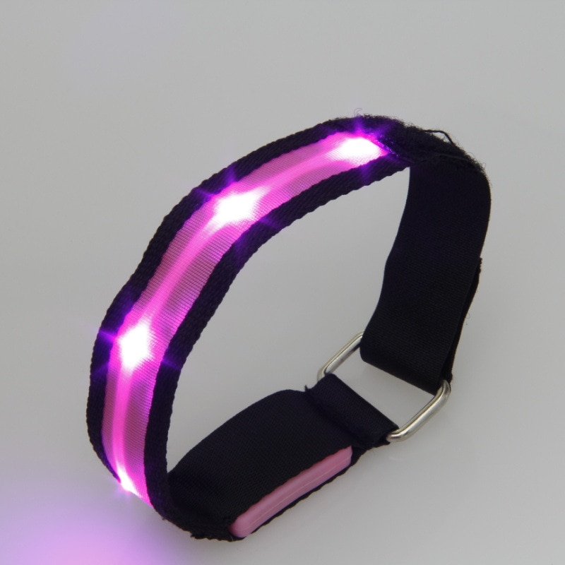 LED Armband Running Armband Flashing Safety Light Band for Running Cycling Jogging Night Walking S7JN