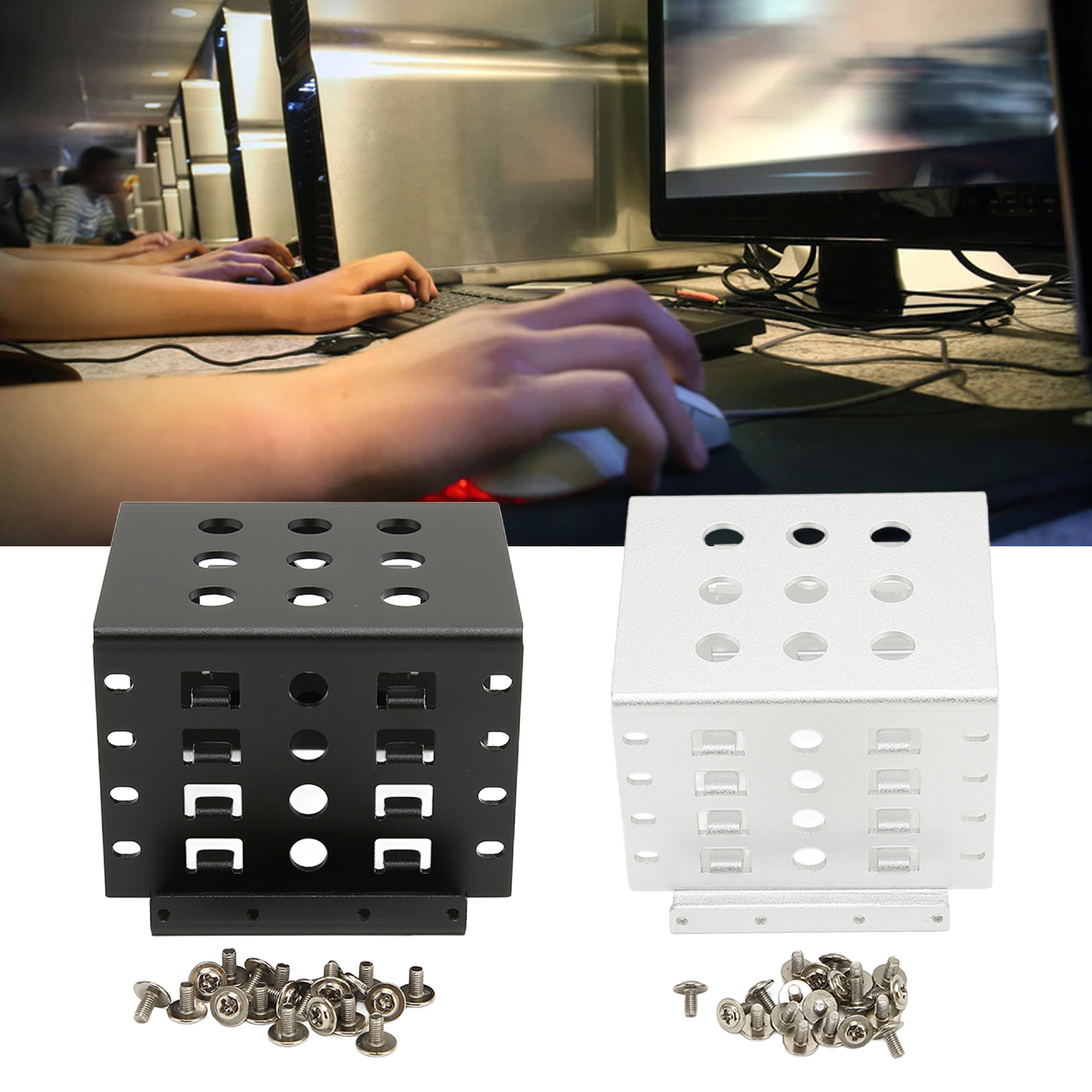 Support de disque dur 2,5 pouces, Support en alliage d'aluminium, Extension spatiale SATA IDE, support de montage pour disque dur 2,5 pouces, Installation facile pour IDE 2,5 pouces