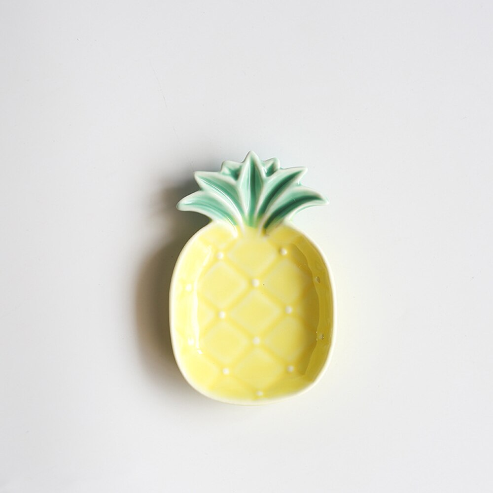 Schattig ananas schaaltje keramiek sojasaus schaaltjes fruitschaal servies