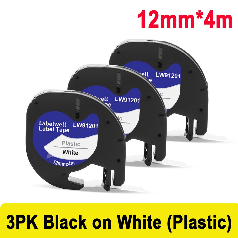 Labelwell futerał ochronny do Dymo LetraTag LT-100H LT100H drukarka do etykiet EVA twarda obudowa do przenoszenia podróży drukarka do przechowywania z 91201: 3PK White 91201