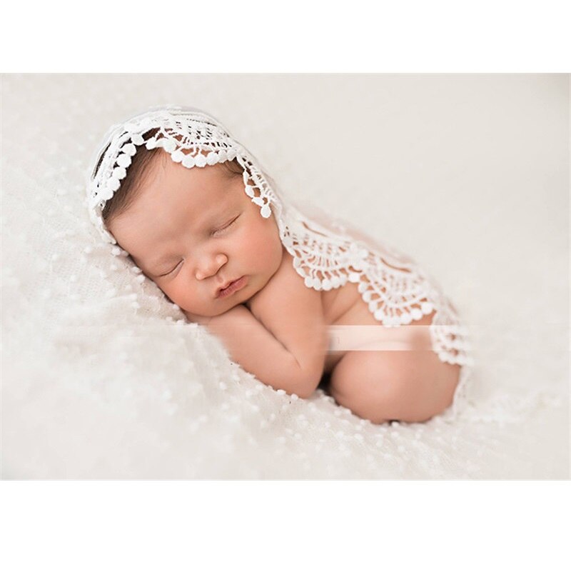 Puntelli fotografia neonato coperta fotografia bambino sfondo pizzo avvolgere fasce accessori per Studio fotografico