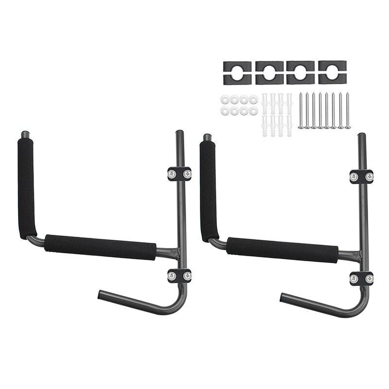 2 Stuks Kajak Rack Muurbeugel Houder Hanger Supporter Carrier Opslag Muur Beugel Kano Peddel Surfplank Accessoire: Default Title