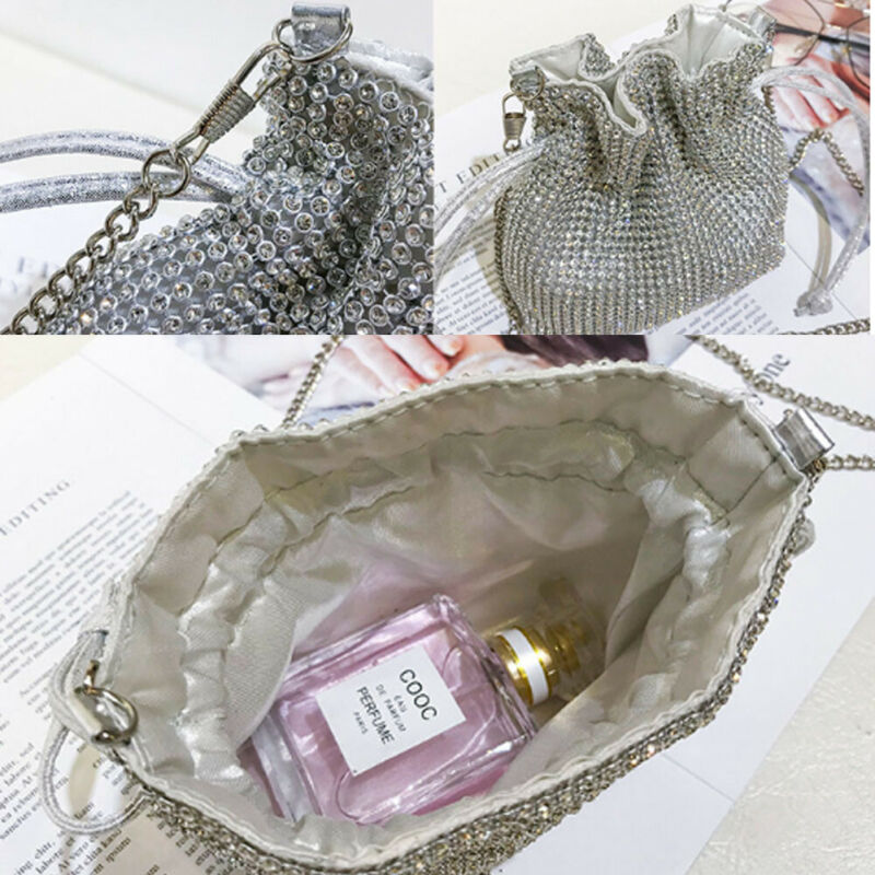 Mini pochette en diamant pour femmes, sac à main de soirée, de mariée, de bal, à la ,