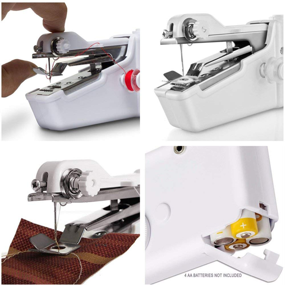 Draagbare Handheld Naaimachines Naaien Handwerken Cordless Kleding Stoffen Elektrische Naaimachine Stitch Set