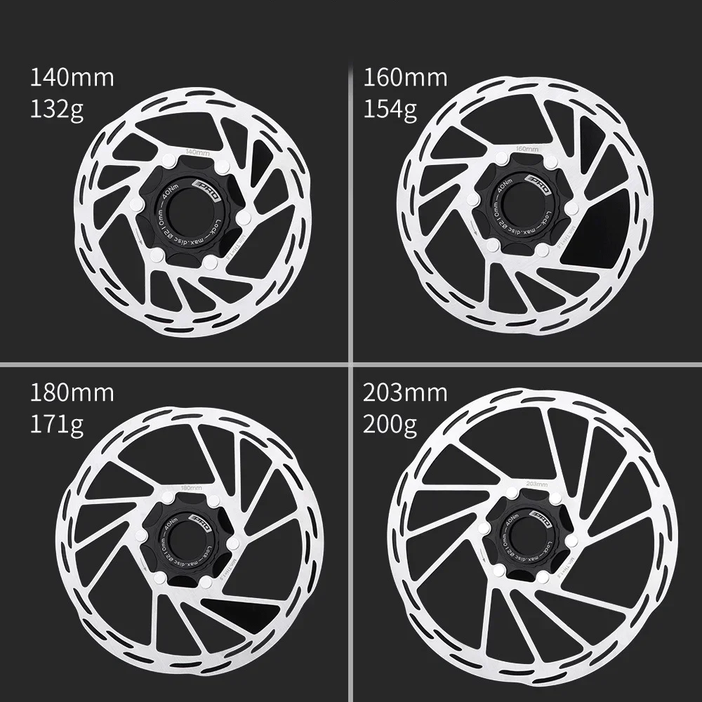 IIIPRO Centerlock Rotor vtt vélo de route Dissipation thermique disque de refroidissement serrure centrale 140/160/180/ 203mm frein à disque Rotor verrouillage central