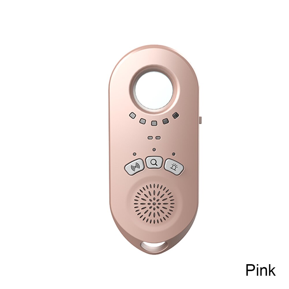 XT08 Vibration Alarm Camera Detector Infrared Trip Hotel Anti-eavesdrop Anti-candid Anti-tracking Smart AI Chip GPS Detection: Pink