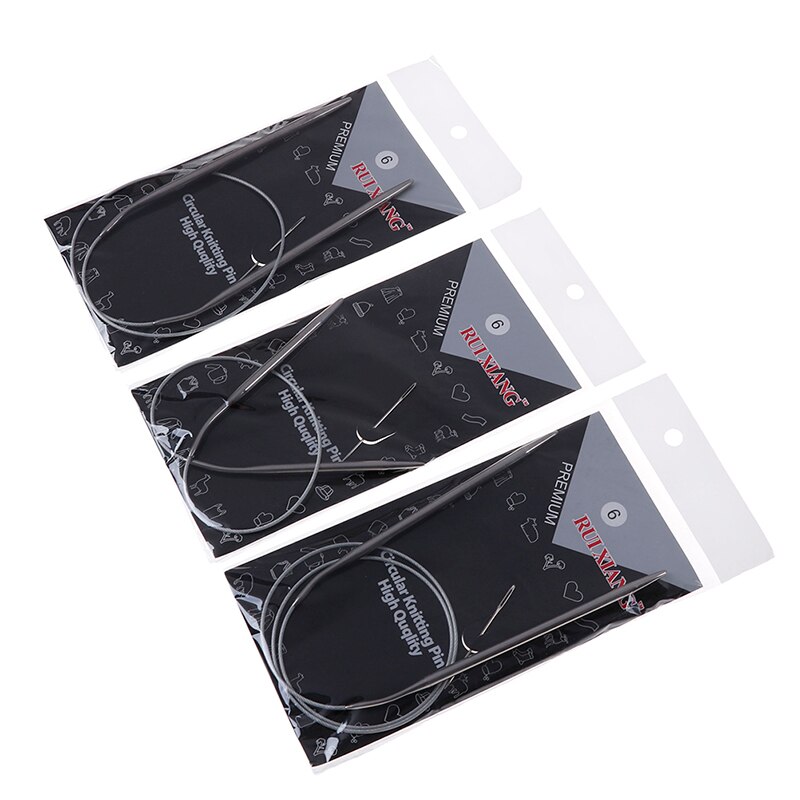 11Pcs/set 43/65/80cm Stainless Circular Knitting Needles Size 6-16