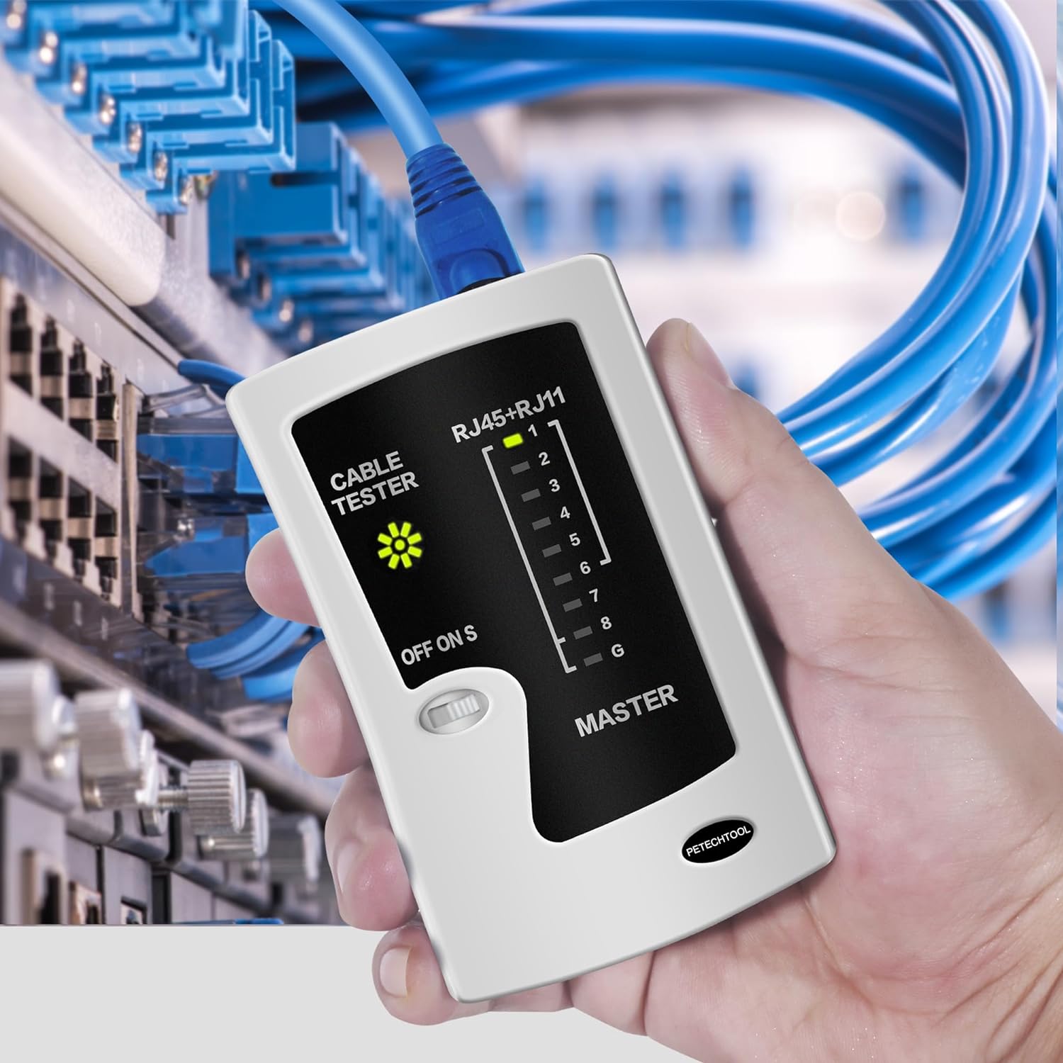 Netzwerk ethernet kabel tester für lan rj45 cat5 cat5e cat6 cat6a cat7 utp/abgeschirmtes kabel und rj11 rj12