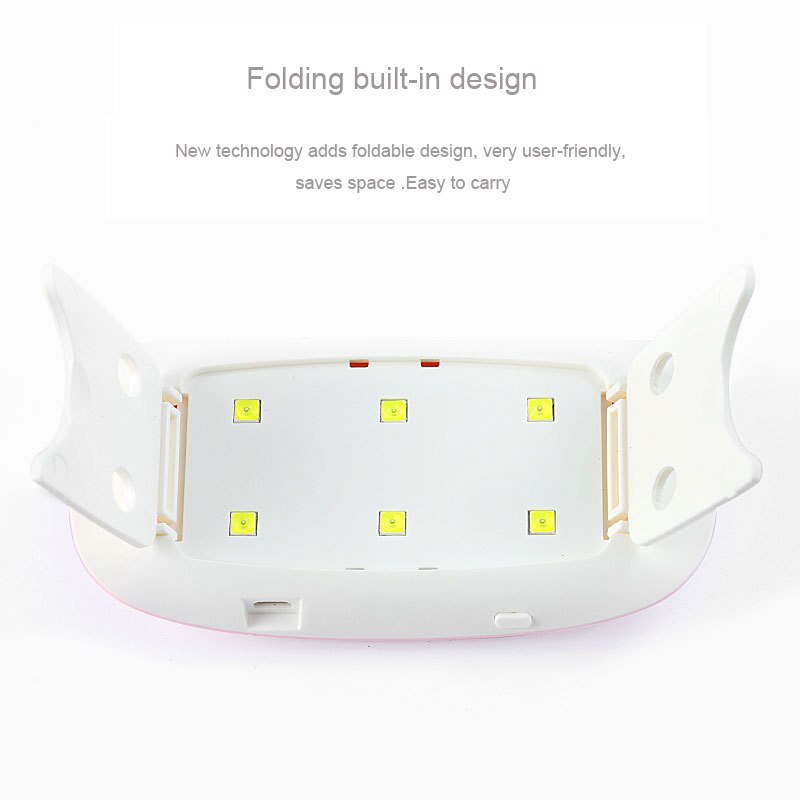 SUN – Mini sèche-ongles Portable 6W, lampe de manucure UV à 6 LED, usage domestique, pour sécher le vernis, avec câble USB